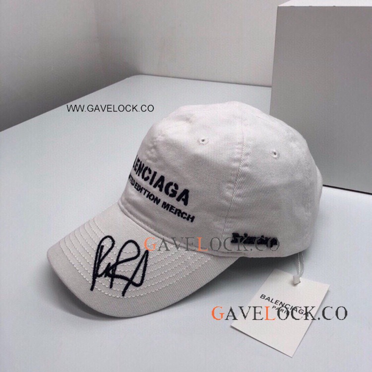 Fashion Balenclaga RuPaul Baseball Cap White Sun Hat